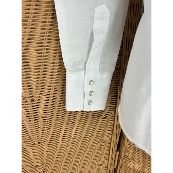 Vintage brush popper shirt snap button Sz 12 western Dan River - Picture 4 of 10